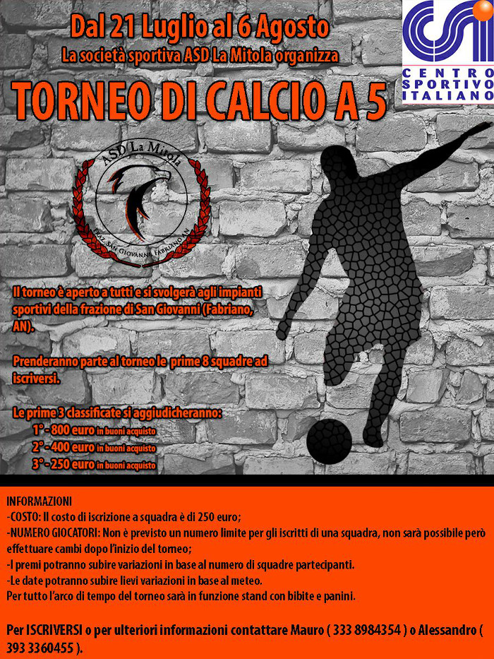 Torneo di Calcio a 5 di San Giovanni